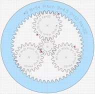 Spur Gear Train Builder